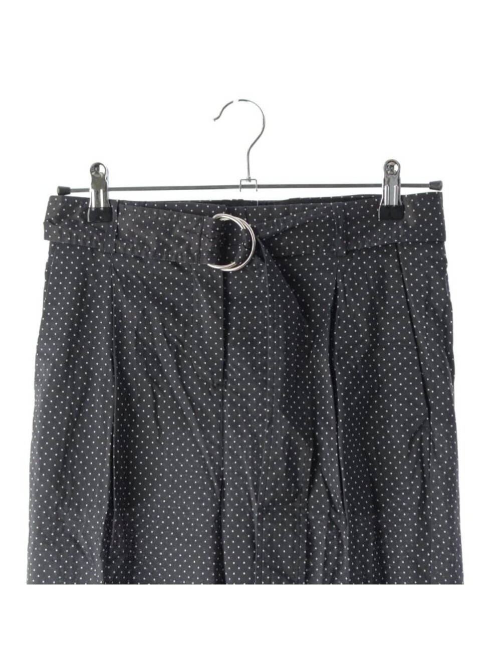 Celine Phoebe Philo Era Dot Pattern Transparent Pleated Pants with Belt 2 Black - Picture 3 of 10